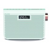 Pure - One Midi Series 3s - Bianco Giada - Portable DAB / DAB + e Radio FM con uno Stile Moderno - Radio Digitale Alta Qualità
