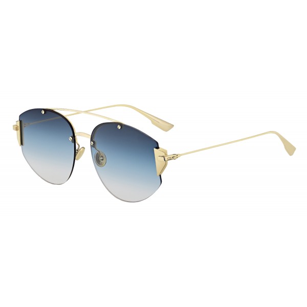 Dior - Sunglasses - DiorStronger - Gold Metal Blue - Dior Eyewear