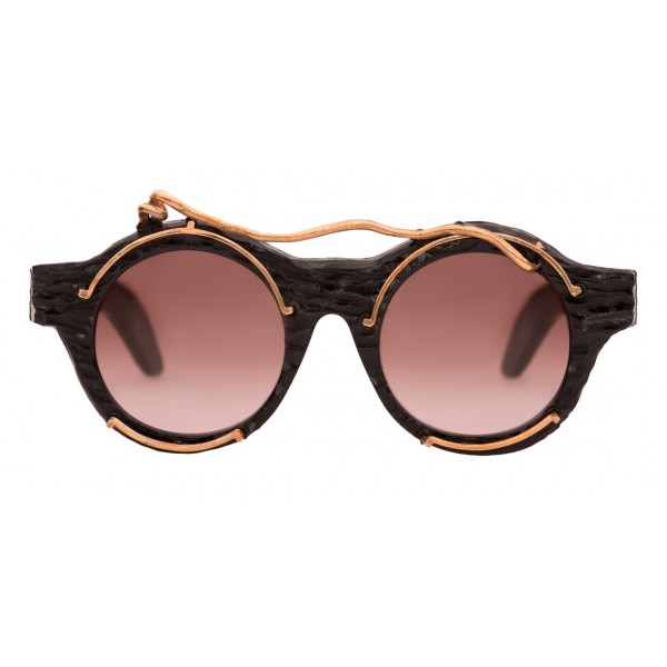 Kuboraum - Mask A1 - Black Shine - Gaudi - A1 BS GA - Sunglasses - Kuboraum Eyewear
