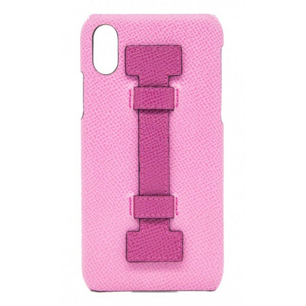 2 ME Style - Cover Fingers in Pelle Rosa / Fucsia - iPhone X / XS - Cover in Pelle