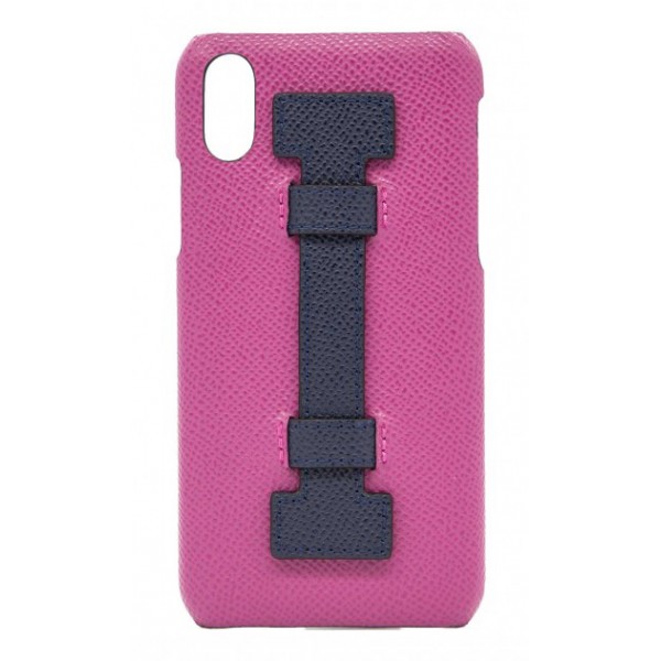 2 ME Style - Case Fingers Leather Fucsia / Purple - iPhone X / XS - Leather Cover