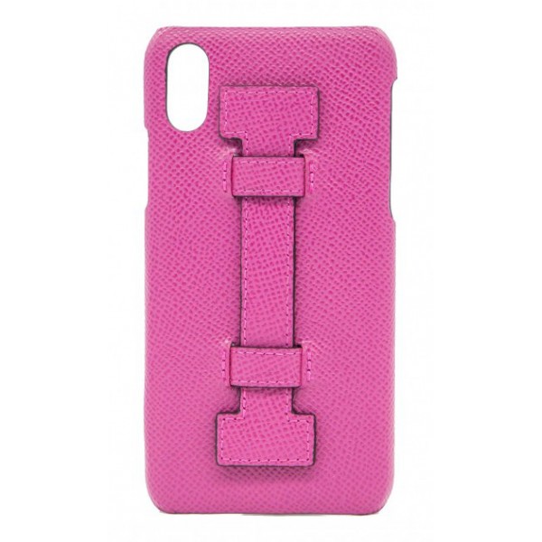 2 ME Style - Cover Fingers in Pelle Fucsia - iPhone X / XS - Cover in Pelle