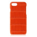 2 ME Style - Case Croco Tangerine- iPhone X / XS - Crocodile Leather Cover