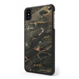 Mikol Marmi - Cover iPhone in Marmo Nero Oro - iPhone XR - Vero Marmo - Cover iPhone - Apple - Mikol Marmi Collection