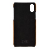 2 ME Style - Case Fingers Leather Orange - iPhone XR - Leather Cover