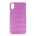 2 ME Style - Case Croco Fucsia - iPhone XR - Crocodile Leather Cover