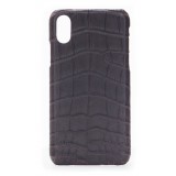 2 ME Style - Case Croco Marron - iPhone XR - Crocodile Leather Cover