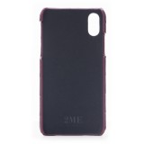 2 ME Style - Cover Croco Bordeaux - iPhone XR - Cover in Pelle di Coccodrillo