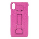 2 ME Style - Case Fingers Leather Fucsia - iPhone XS Max - Leather Cover