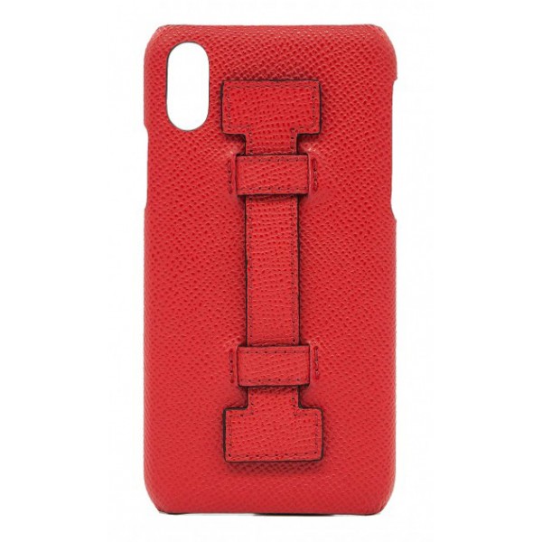 2 ME Style - Case Fingers Leather Red - iPhone XS Max - Leather Cover