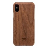 Woodcessories - Cover in Legno di Noce e Kevlar - iPhone X / XS - Cover in Legno - Eco Case - Ultra Slim - Collezione Kevlar