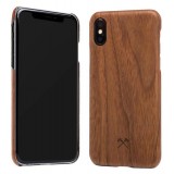 Woodcessories - Cover in Legno di Noce e Kevlar - iPhone X / XS - Cover in Legno - Eco Case - Ultra Slim - Collezione Kevlar