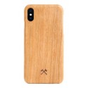 Woodcessories - Cover in Legno di Ciliegio e Kevlar - iPhone X / XS - Cover in Legno - Eco Case - Ultra Slim - Collezione Kevlar