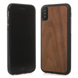 Woodcessories - Eco Bumper - Walnut Cover - Black - iPhone XR - Wooden Cover - Eco Case - Bumper Collection
