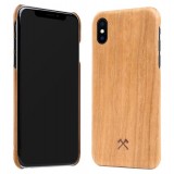 Woodcessories - Cover in Legno di Ciliegio e Kevlar - iPhone XS Max - Cover in Legno - Eco Case - Ultra Slim - Collezione Kevlar