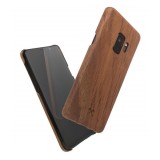 Woodcessories - Cover in Legno di Noce e Kevlar - Samsung S9 - Cover in Legno - Eco Case - Ultra Slim - Collezione Kevlar