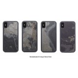 Woodcessories - Eco Bump - Cover in Pietra - Grigio Camo - iPhone XR - Cover in Vera Pietra - Eco Case - Bumper Collection