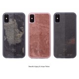 Woodcessories - Eco Bump - Cover in Pietra - Nero Vulcano - iPhone XS Max - Cover in Vera Pietra - Eco Case - Bumper Collection