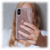 Woodcessories - Eco Bump - Cover in Pietra - Rosso Canyon - iPhone XS Max - Cover in Vera Pietra - Eco Case - Bumper Collection