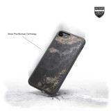 Woodcessories - Eco Bump - Cover in Pietra - Grigio Camo - iPhone 8 Plus / 7 Plus - Cover in Vera Pietra - Eco Case - Bumper Col