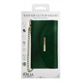 iDeal of Sweden - Mayfair Clutch Velvet Cover - Verde - iPhone X / XS - Custodia iPhone - New Fashion Collection