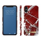 iDeal of Sweden - Fashion Case Cover - Scarlet Red Marble - iPhone XS Max - Custodia iPhone - New Fashion Collection
