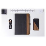 Woodcessories - Walnut and Leather Hard Cover - iPad Pro 12.9 - Flip Case - Eco Flip Leather and Wood