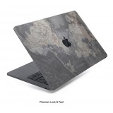 Woodcessories - MacBook Cover in Vera Pietra - Volcano Black - MacBook 15 Pro Touchbar - Eco Skin Stone - Apple Logo
