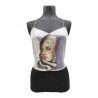 Laura B - Freya Top - Silver - Black Wonder Woman - Luxury High Quality Top