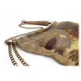 Laura B - Freya Horn Pleated Shoulder Bag - Gold - Black Wonder Woman - Luxury High Quality Bag