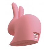 Qeeboo - Rabbit - Pink - High Capacity Portable Power Bank USB Charger - qeeboo Mini - Portable Batteries - 2600 mAh