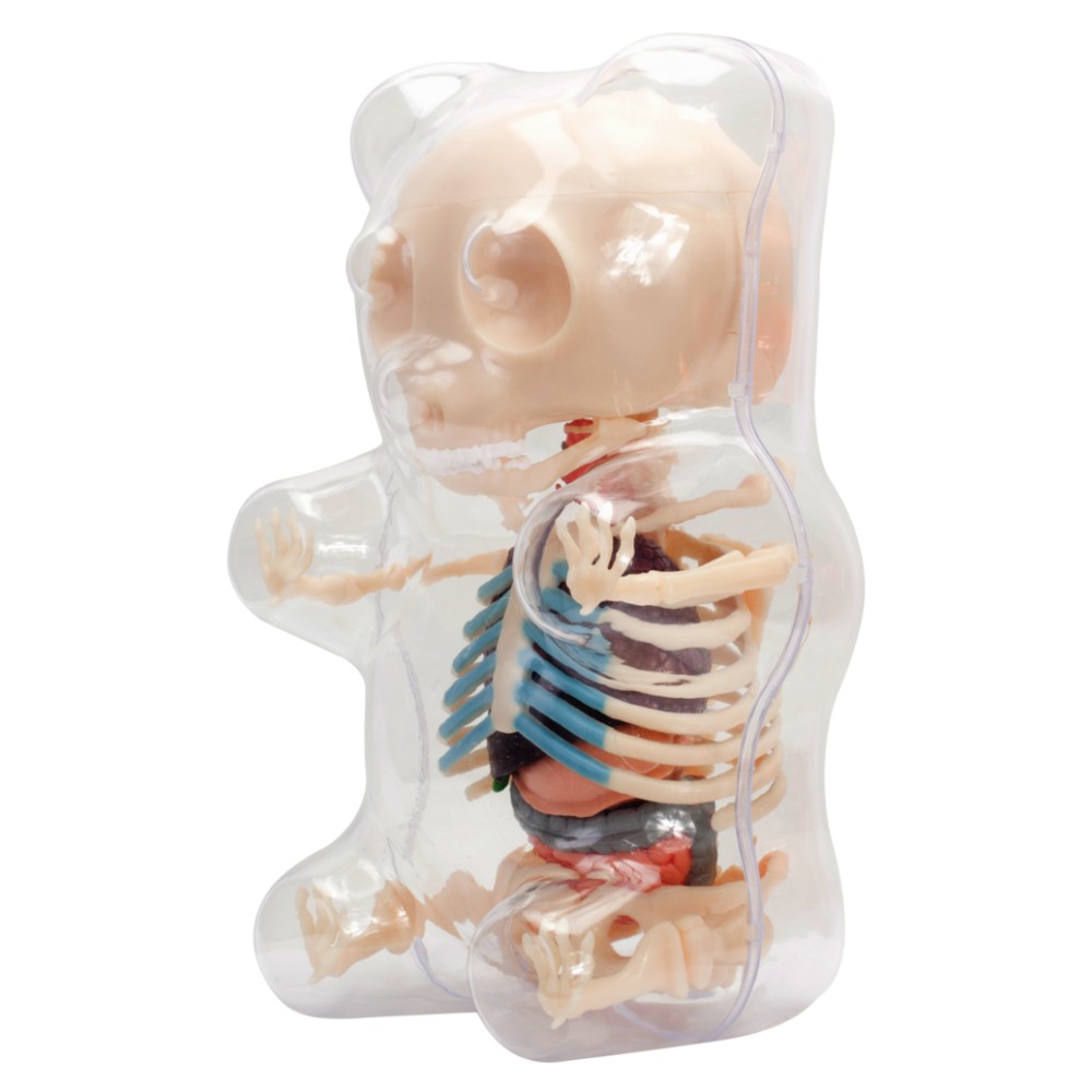 4D Master X Jason Freeny 27803 Gummi Bear Black Bones Anatomy PVC Figure Toy 