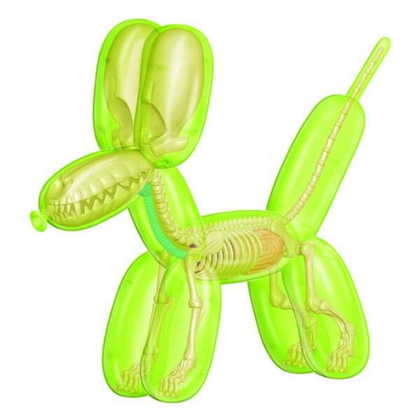 Fame Master - Balloon Dog - Green - 4D Master - Mighty Jaxx - Jason Freeny - Body Anatomy - XX Ray - Art Toys