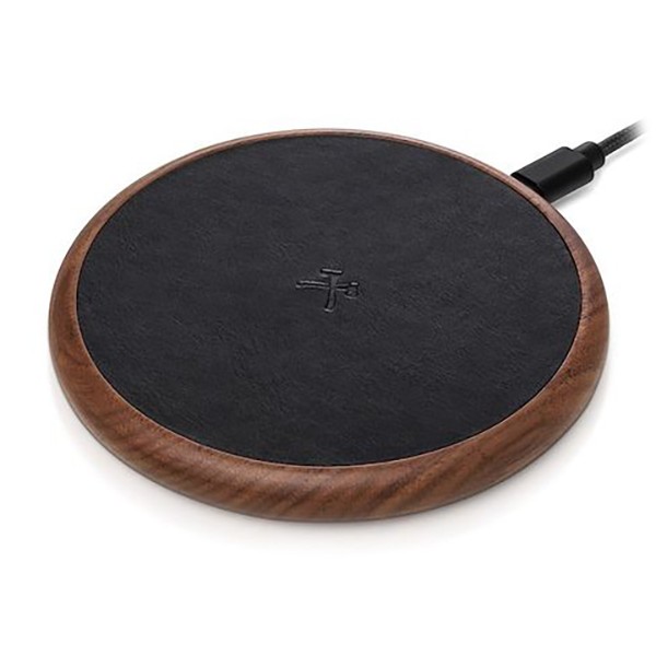 Wireless Charging Station Dock Qi 10w, Leather Charging Station