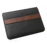 Woodcessories - MacBook Eco Pouch Cover - Walnut and Wool - MacBook 11 12 13 - Mac Case - Real Wood MacBook Bag