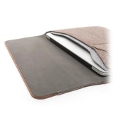 Woodcessories - MacBook Eco Pouch Cover - Noce e Lana - MacBook 15 - Custodia Mac - Borsa MacBook in Vero Legno