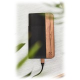 Woodcessories - Eco Wallet Flip Cover - Vero Legno e Pelle - Noce Ricco - iPhone XR - Eco Case - Flip Collection