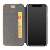 Woodcessories - Eco Wallet Flip Cover - Real Wood and Leather - Maple - iPhone XS Max - Eco Case - Flip Collection
