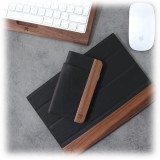 Woodcessories - Eco Wallet Flip Cover - Vero Legno e Pelle - Noce Ricco - iPhone XS Max - Eco Case - Flip Collection