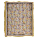 813 - Annalisa Giuntini - Silk Scarf with Colored Parrots - Scarves and Foulard - Scarf of High Quality Luxury