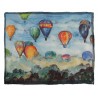 813 - Annalisa Giuntini - Silk Scarf with Hot Air Balloons Fly Over a Wood - Scarves and Foulard - Scarf of High Quality Luxury