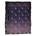 813 - Annalisa Giuntini - Cashmere Scarf with Flowers on Purple - Scarves and Foulard - Scarf of High Quality Luxury