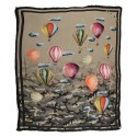 813 - Annalisa Giuntini - Cashmere Scarf with Hot Air Balloons - Scarves and Foulard - Scarf of High Quality Luxury