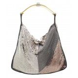 Laura B - Chloe Hand Bag - Pink Bronze Lamb Leather - Gold White Silver Black - Luxury High Quality Bag