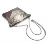 Laura B - Thea Clutch Bag - Pelle Pitone Naturale - Rosa Argento Bianco - Borsa di Alta Qualità Luxury