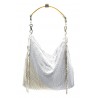 Laura B - Mini Rocky Hand - Maglia Bicolore con Corno - Borsa Strap - Borsa di Alta Qualità Luxury