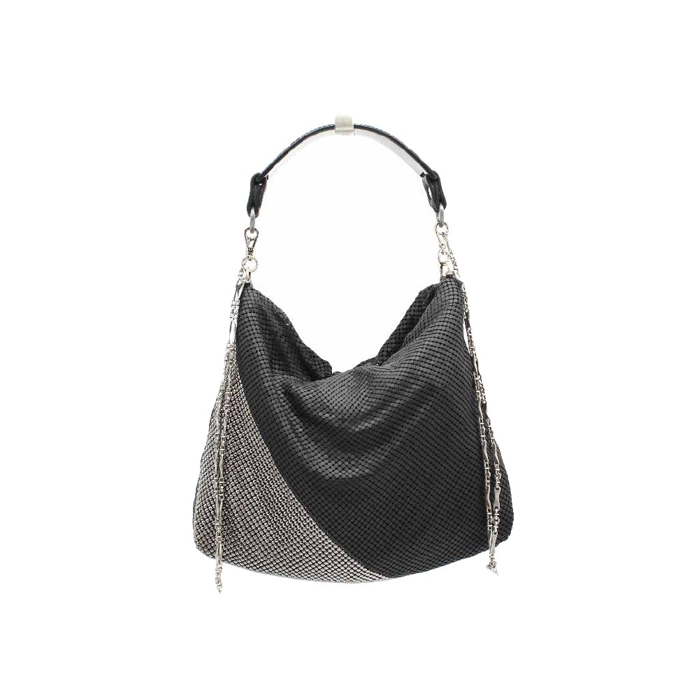 Laura B - Mini Rocky Hand - Bicolor with Horn - Black - Strap Bag ...