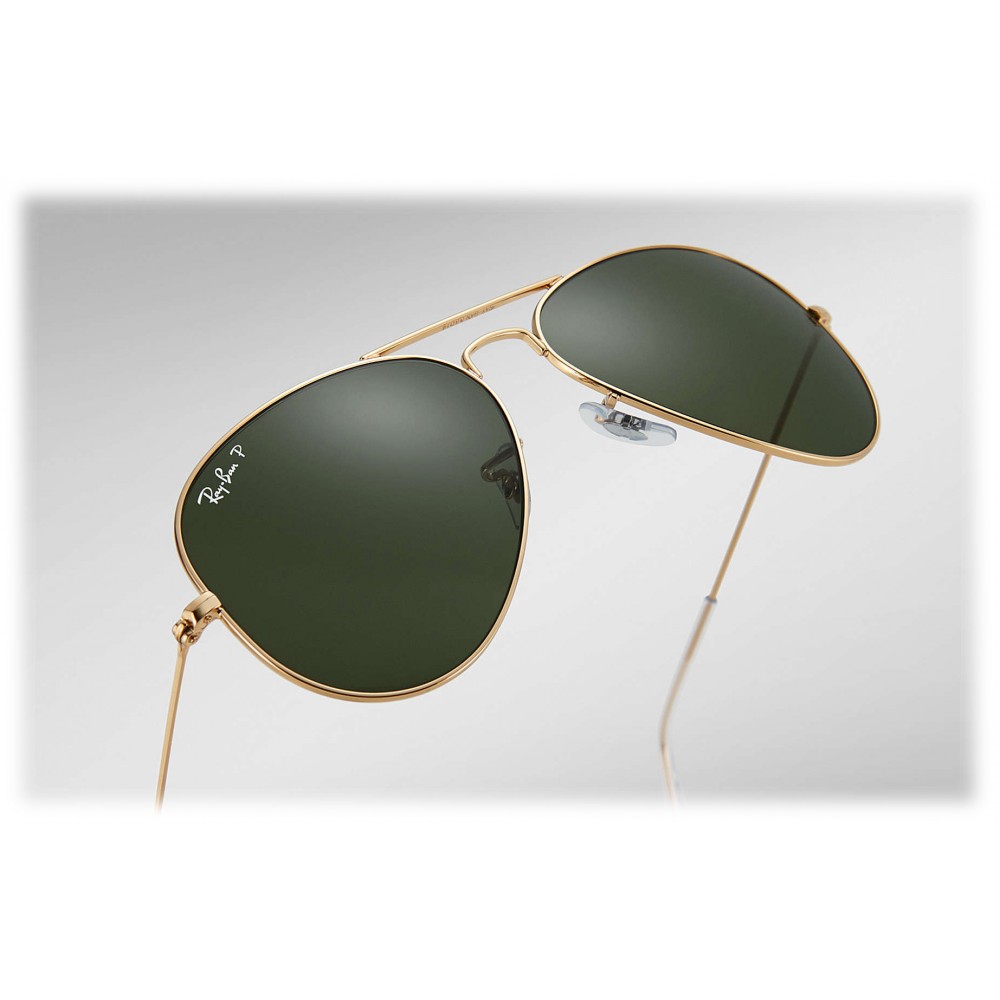 ray ban gold green classic