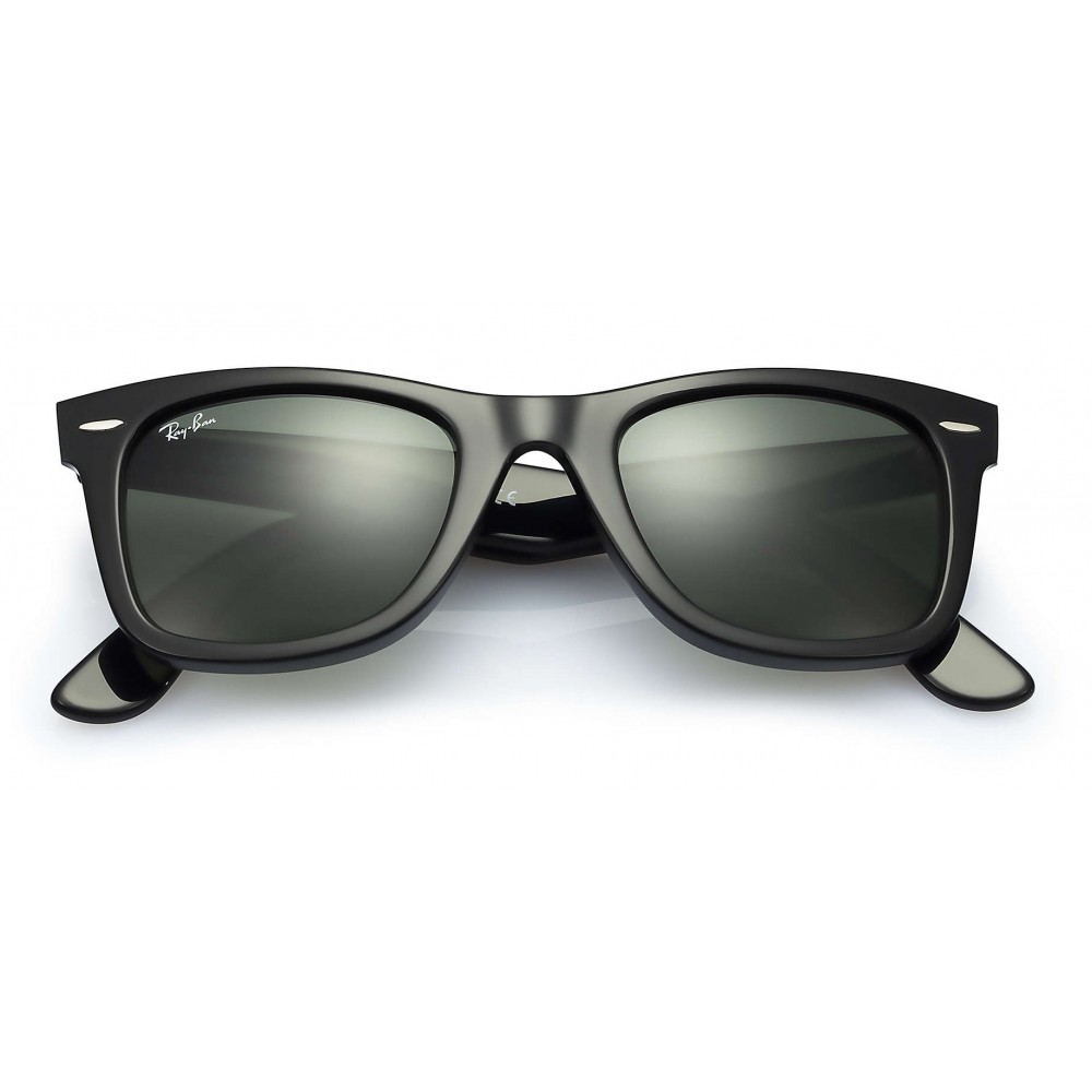 ray ban black and green