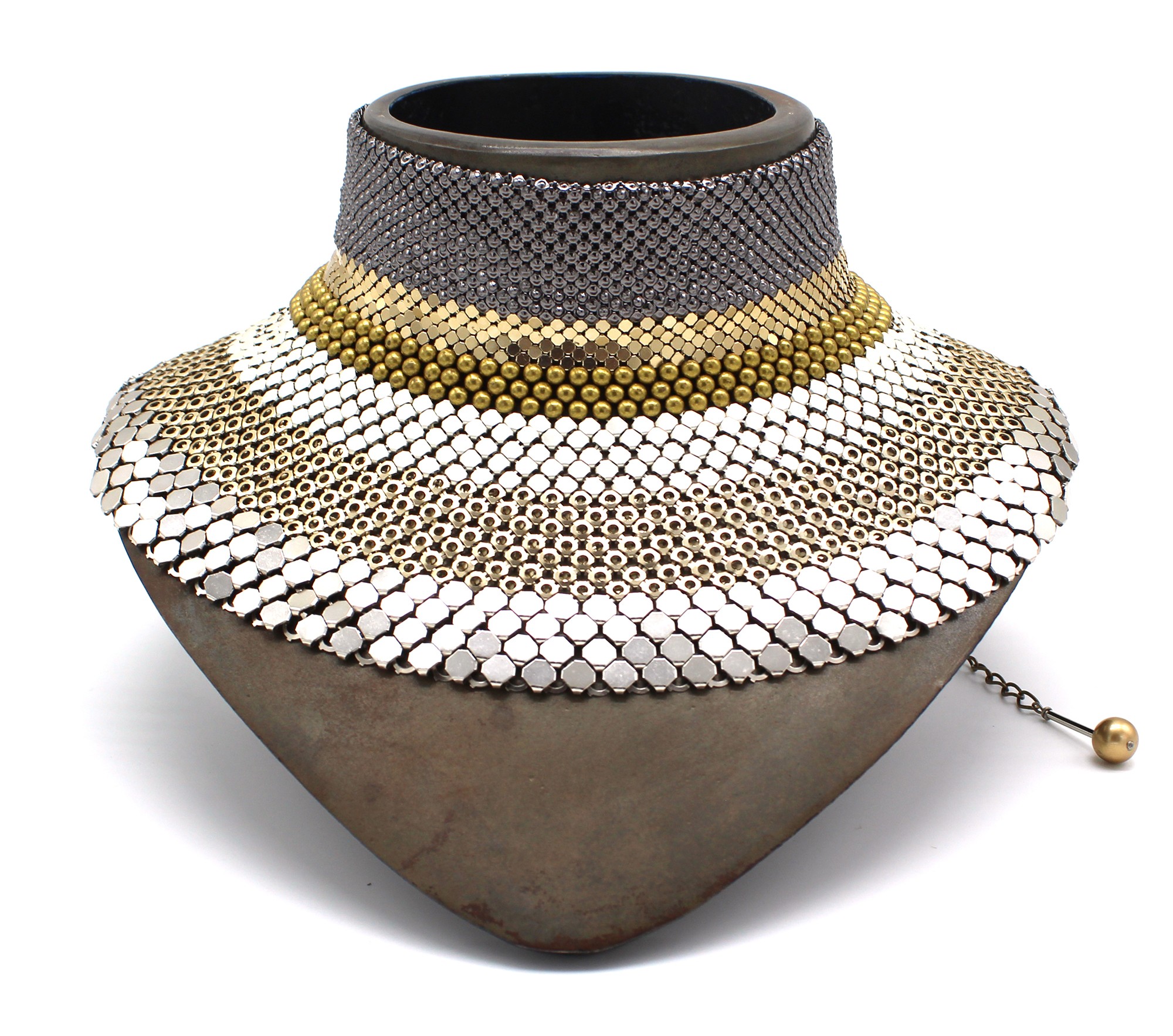 Laura B - 3\u00264\u00266 Choker - Mesh Necklace 